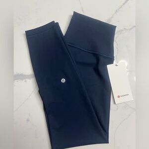 Lululemon wunder TRAIN HR tight 25 size 8 color blue TRNV